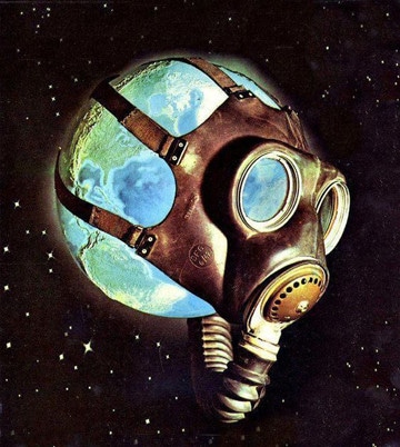 dibujos del planeta tierra contaminado en caricatura