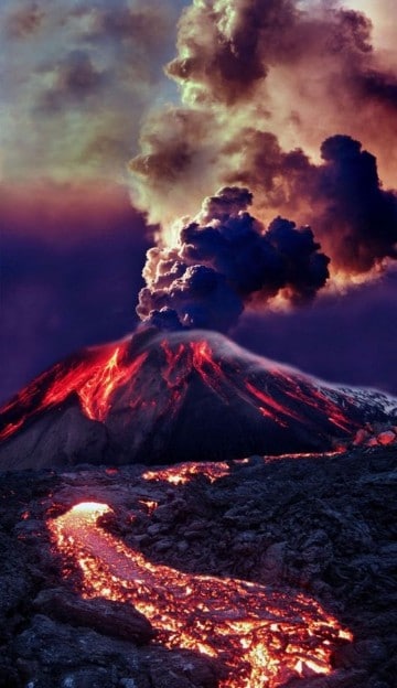 imagenes de volcanes en erupcion reales