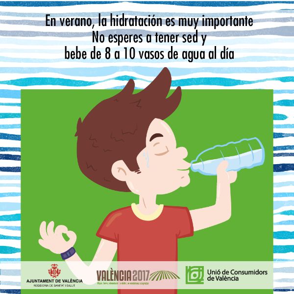 carteles sobre la importancia del agua salud