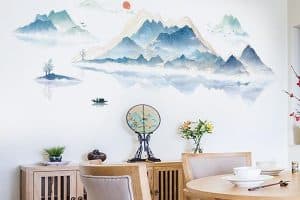 Paisajes para decorar paredes mural de montañas