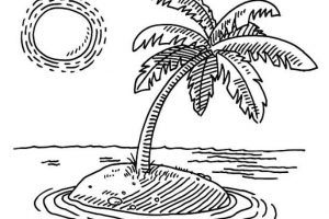 imagenes de playas para dibujar sencillo