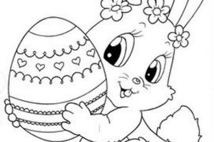 imagenes de conejos para dibujar para pascua