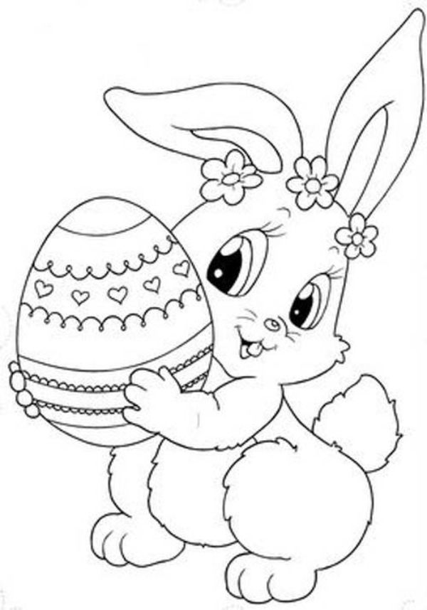 imagenes de conejos para dibujar para pascua