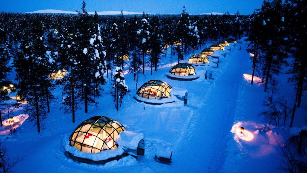 auroras boreales increibles hotel en finlandia