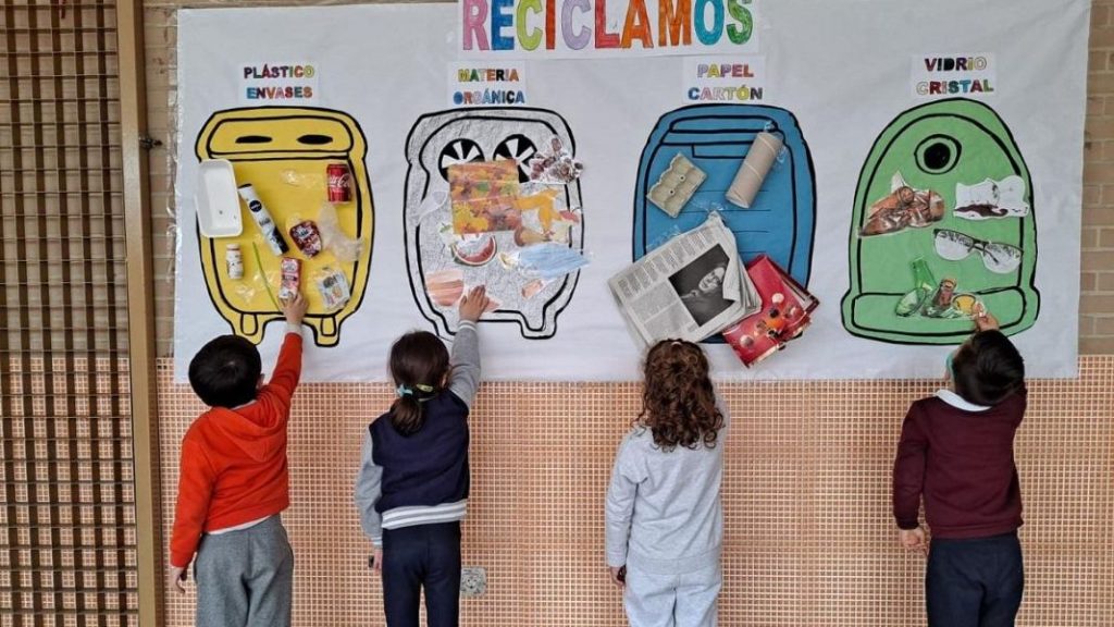 ejemplos de carteles del medio ambiente para niños para aprender a reciclar