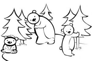 como dibujar un bosque con animales