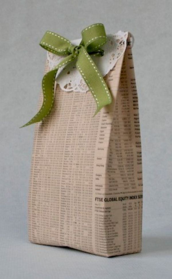 reciclar bolsas de papel envolturas de regalos