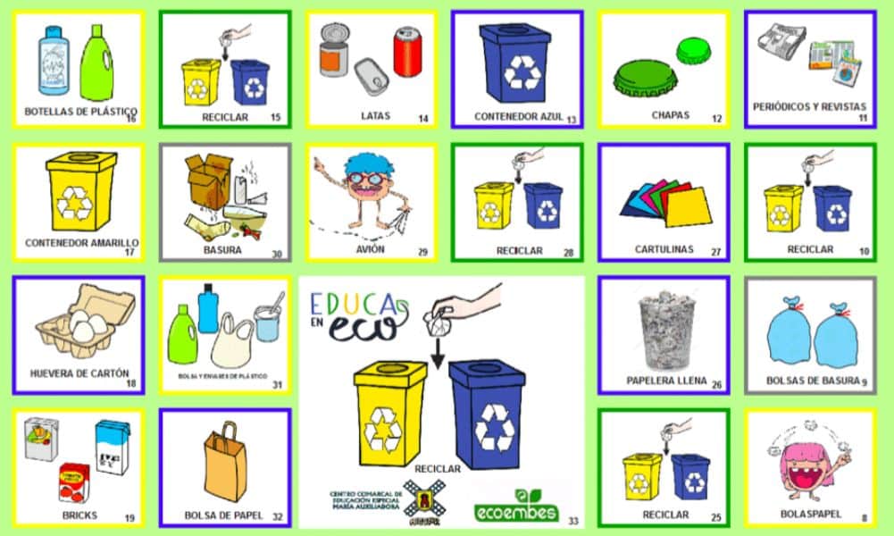 5 ejemplos de basura organica juegos para niños