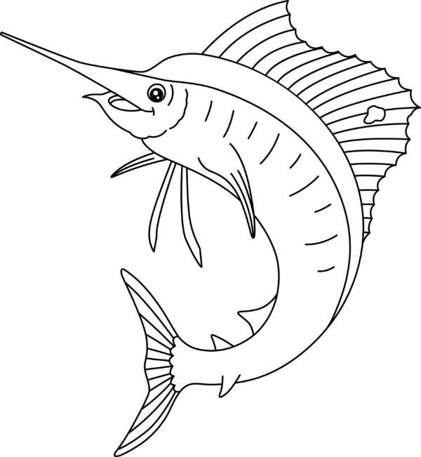 peces para colorear e imprimir pez espada