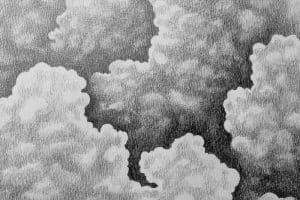 dibujo de nubes a lápiz efectos sencillos
