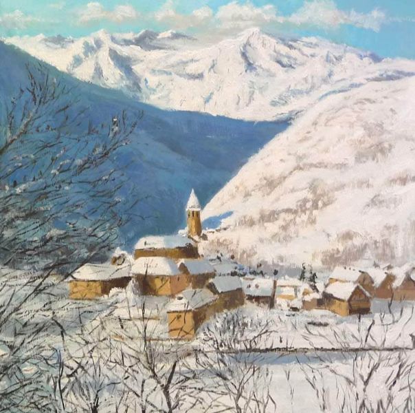 imagenes de paisajes con nieve valle