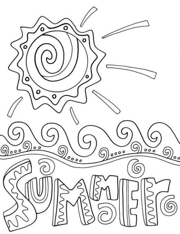 dibujos de las estaciones del año verano