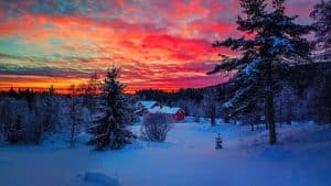 imagenes de inverno bonitas cabañas