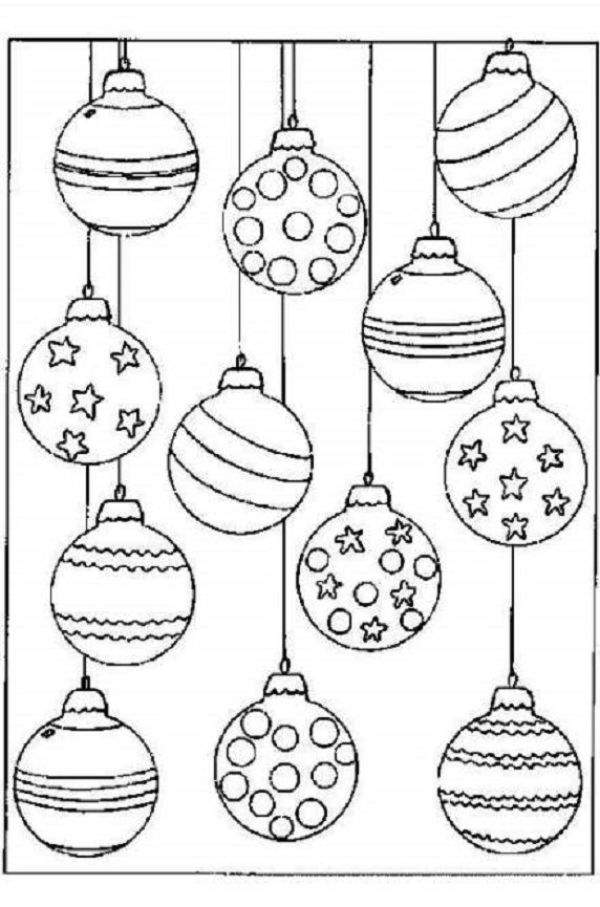 paisajes navideños para dibujar esferas