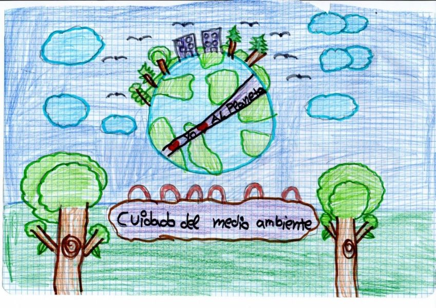dibujos de cuidar el ambiente hechos por niños