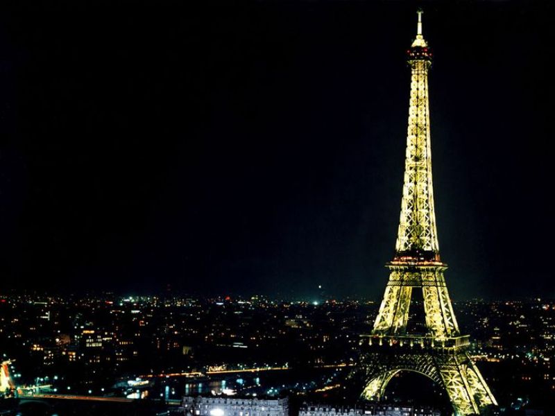 paisajes de ciudades en la noche Paris
