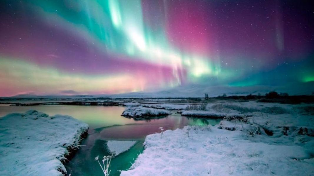 paisajes hermosos de noche aurora boreal