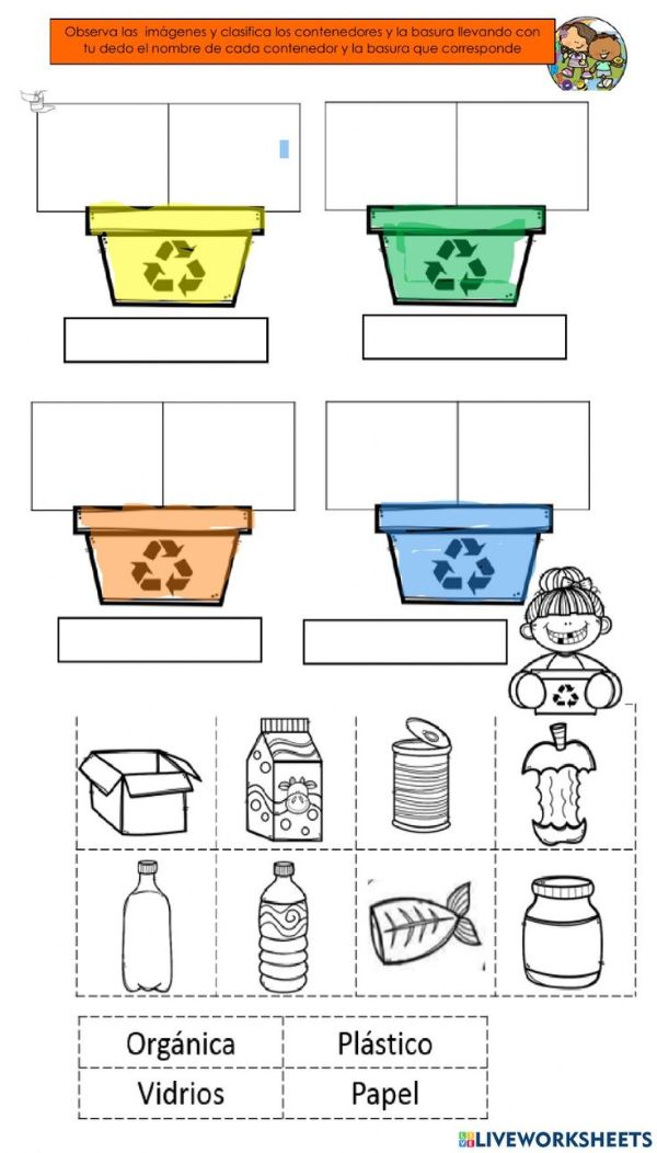 imágenes de reciclaje de basura juegos para niños